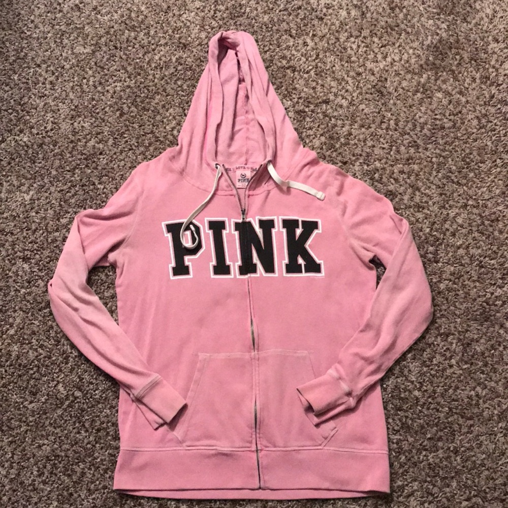 PINK Hooded Zip Up